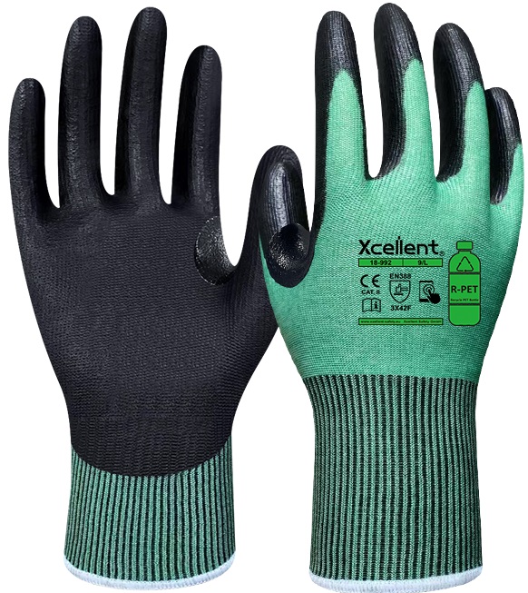 XCellent Umweltfreundlicher Schnittschutzhandschuh Level F, R-PET, 18-992