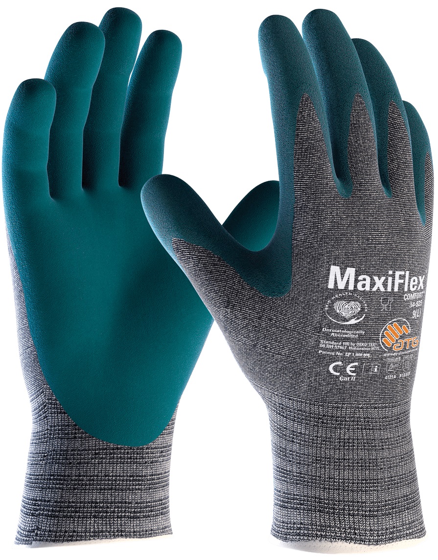 MaxiFlex® Comfort™ mit Nitril-Mikroschaumbeschichtung 34-924