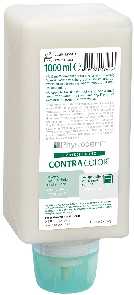 PHYSIODERM® CONTRA COLOR® Spezialhandreiniger, 1.000 ml Varioflasche