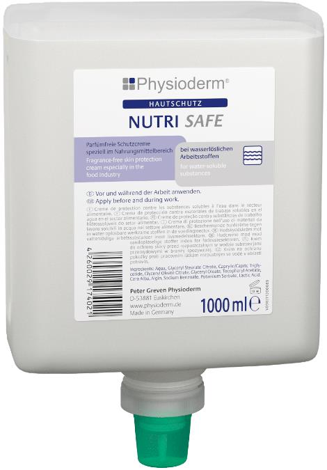 PHYSIODERM® NUTRI SAFE Hautschutzcreme 1.000 ml Neptune-Flasche