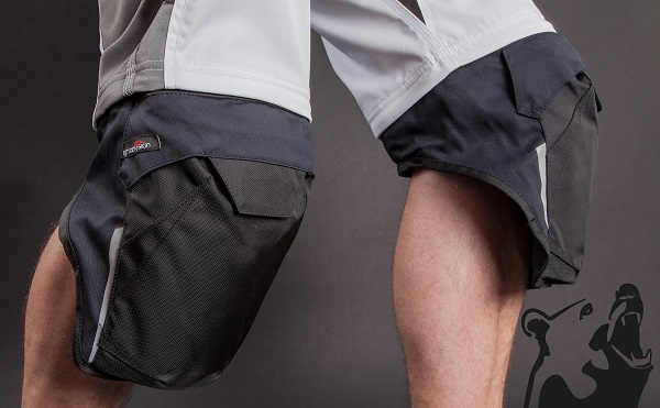 grizzlyskin® IRON Kniepolstertaschen für Short GIMKP05