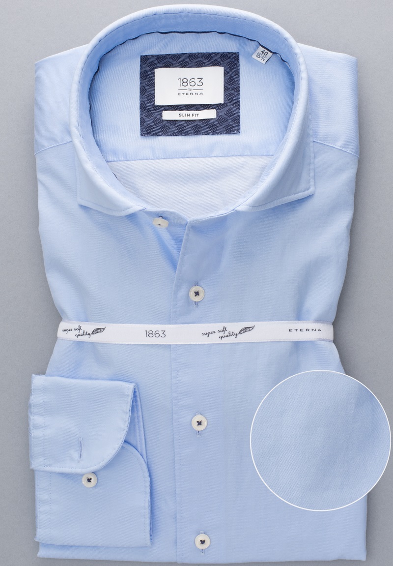 ETERNA Twill SLIM FIT Hemd, 1/1 Arm, Hai Kragen FS82 3850