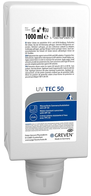 GREVEN® UV TEC 50 Sonnenschutzlotion mit LSF 50, 1.000 ml Varioflasche 