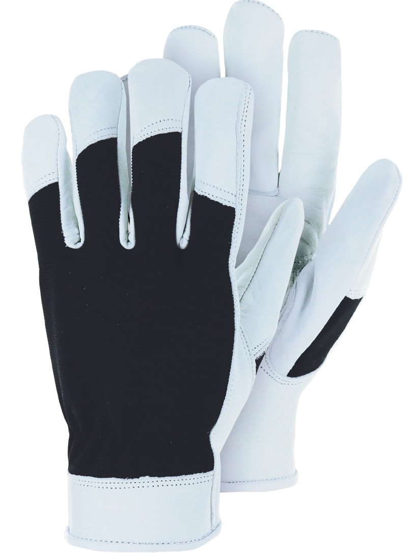 BUBALUS Leder-Handschuh mit Spandex-Rücken, CHROMFREI TR210
