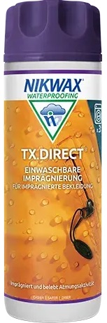 Nikwax TX.Direct® Wash-In 300 ml Imprägnierung für Wetterschutzbekleidung