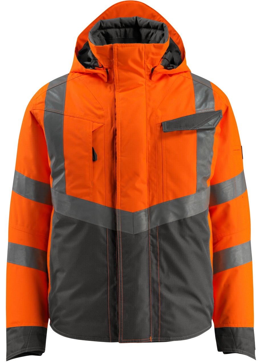 MASCOT® SAFE SUPREME zweifärbige Warnschutz Winterjacke HASTINGS 