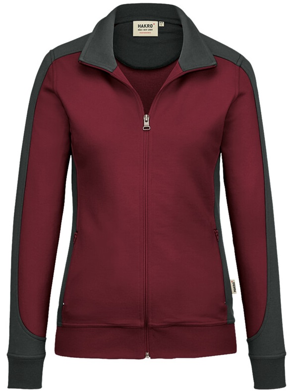 HAKRO Mikralinar® Sweatjacke Contrast Damen 277