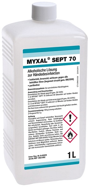 MYXAL® SEPT 70 Händedesinfektion  1.000 ml Hartflasche 