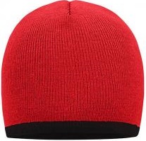 Myrtle Beach Beanie mit Kontraststreifen MB 7584 Myrtle Beach Beanie mit Kontraststreifen MB 7584