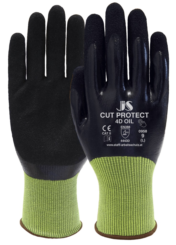 CUT PROTECT 4D OIL Schnittschutzhandschuh 0958