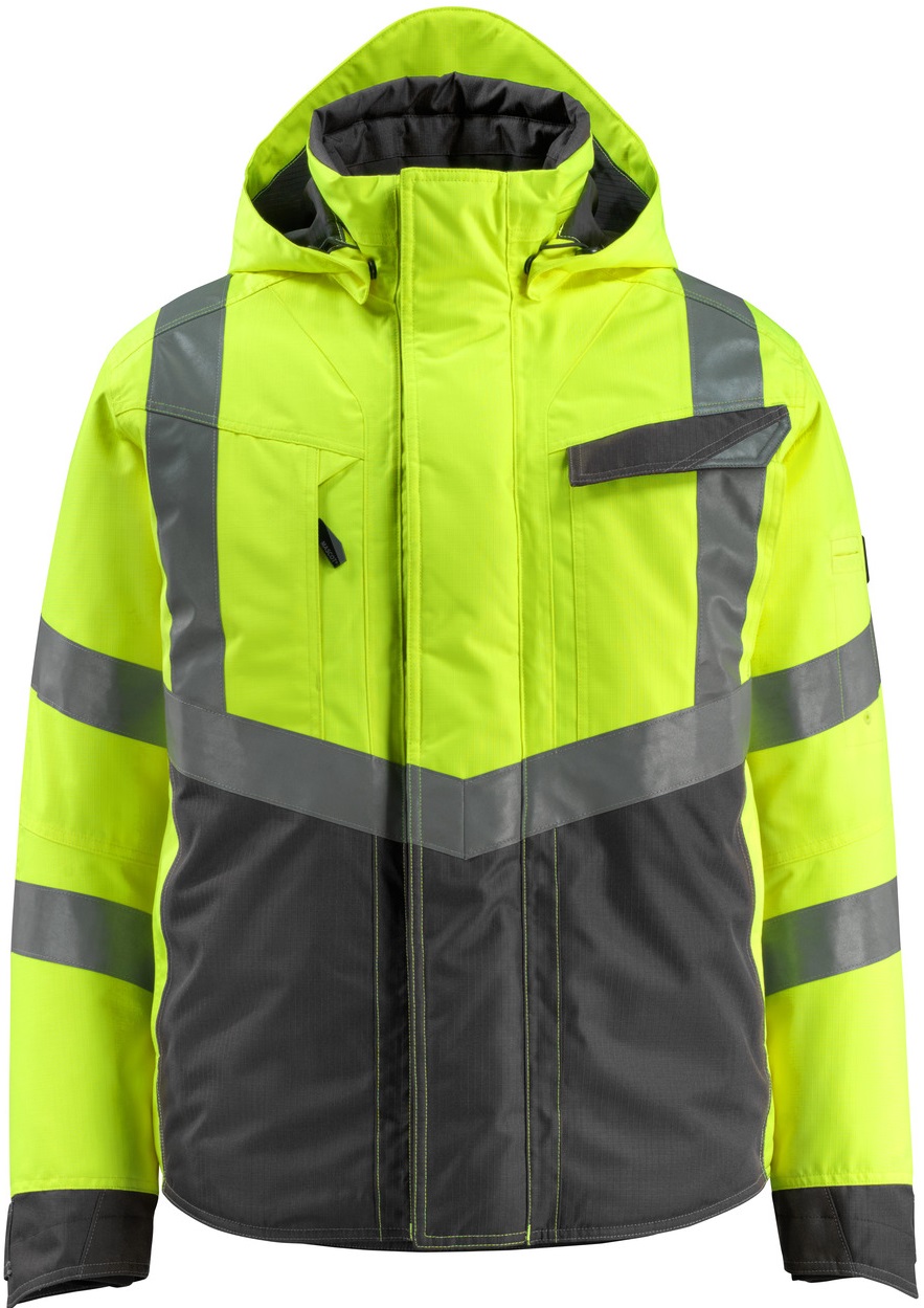 MASCOT® SAFE SUPREME zweifärbige Warnschutz Winterjacke HASTINGS 
