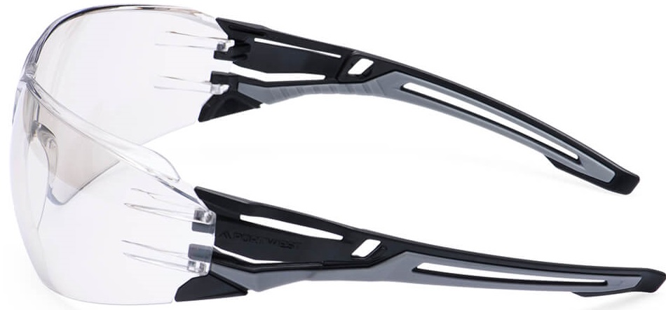 PW Anthrazitfarbene Panorama Schutzbrille PR01