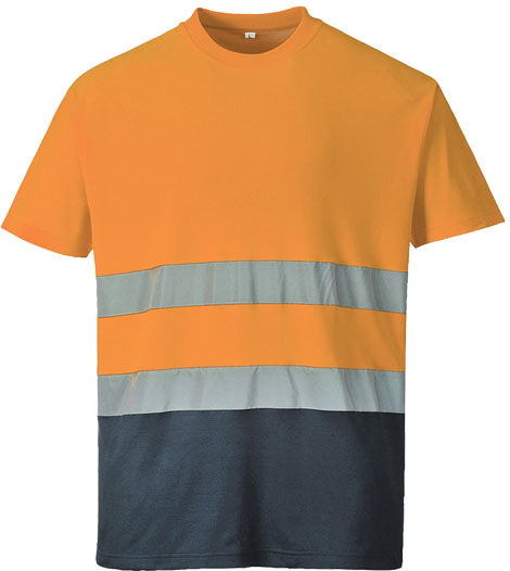 COTTON COMFORT Warnschutz T-Shirt EN ISO 20471 Kl.2 S173