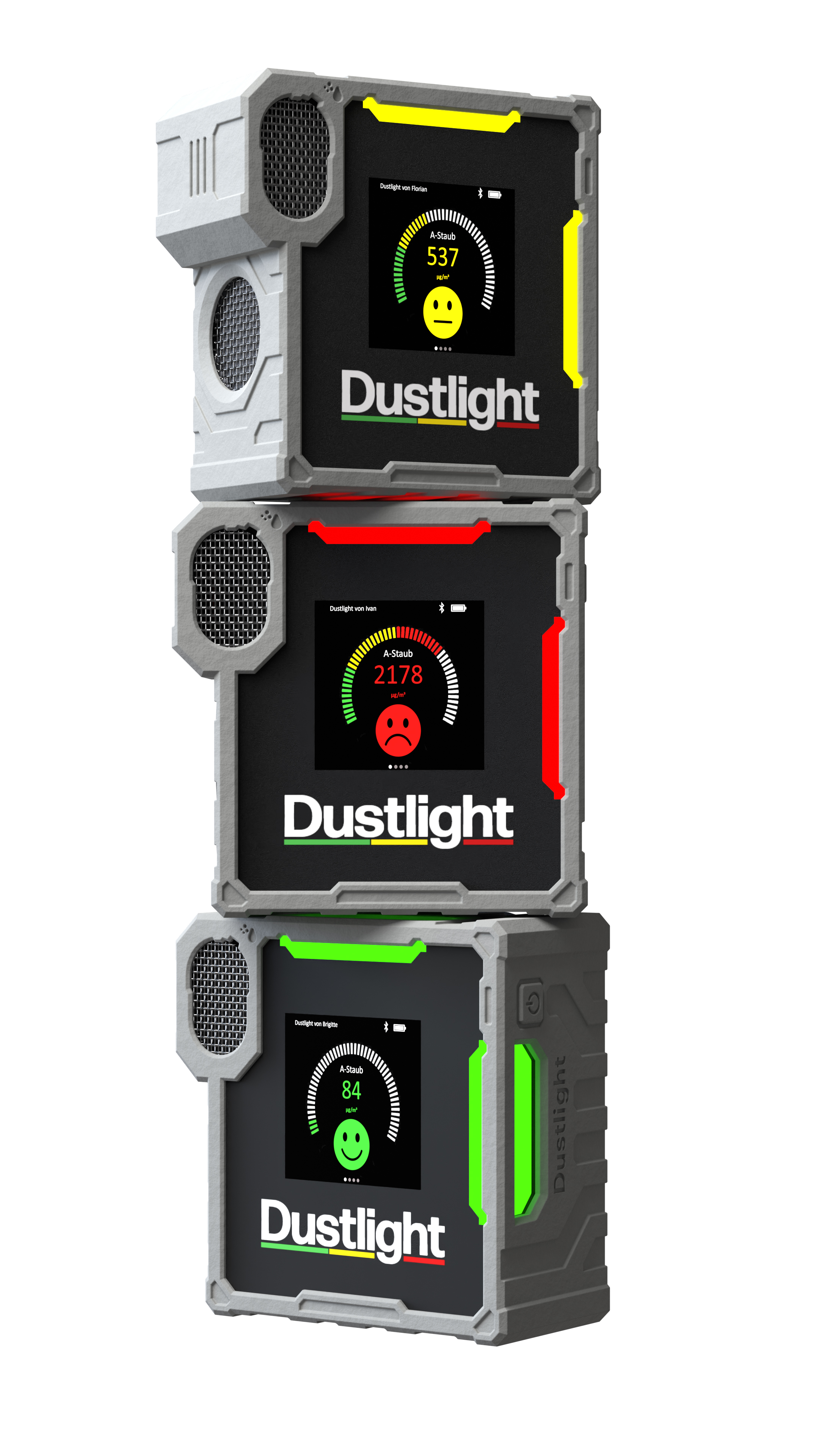 DUSTLIGHT Mini - tragbare Feinstaub-Ampel