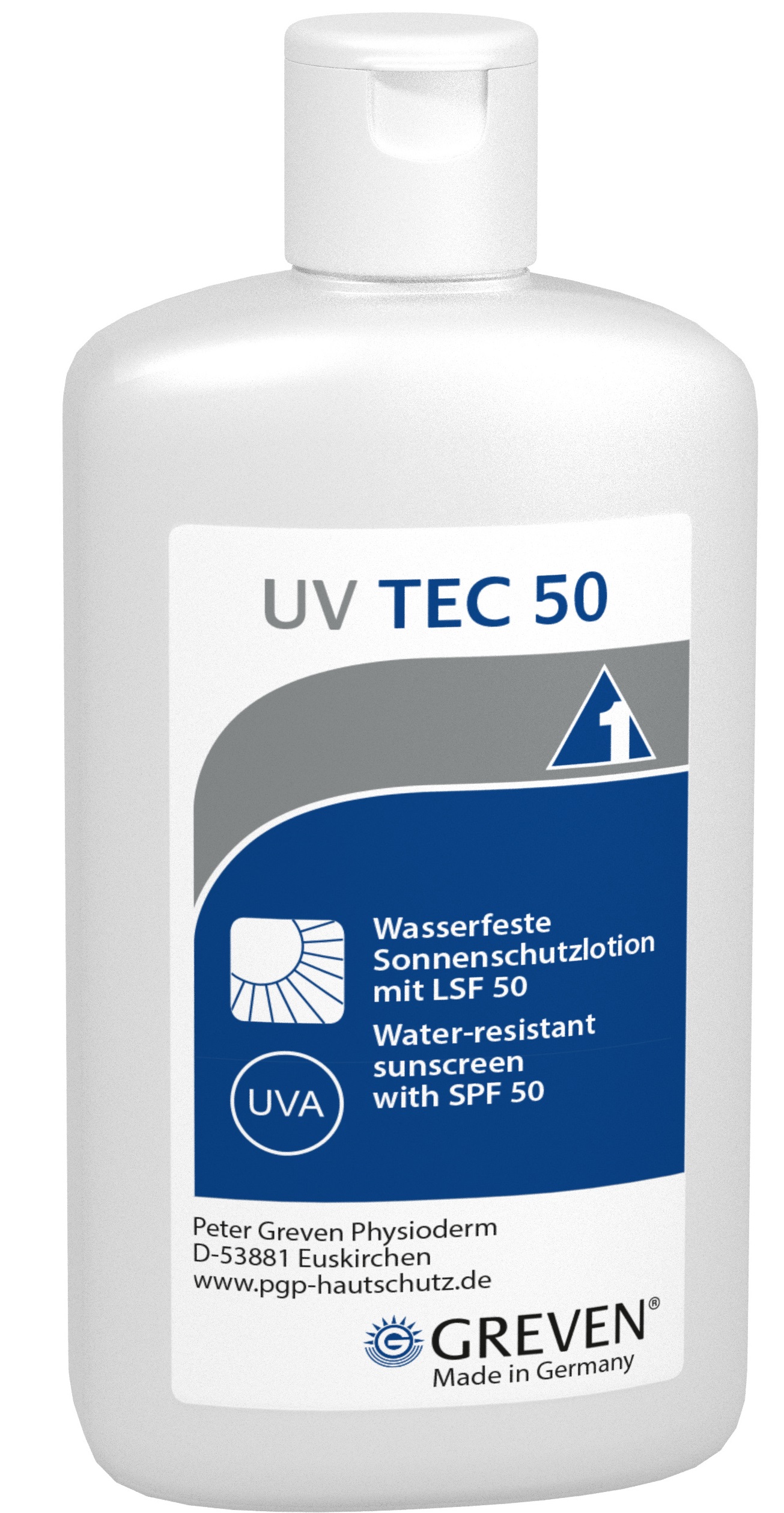 GREVEN® UV TEC 50 Sonnenschutzlotion mit LSF 50, 100 ml Flasche