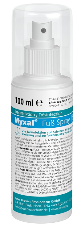 MYXAL® Fuß-Spray 100 ml Pumpflasche