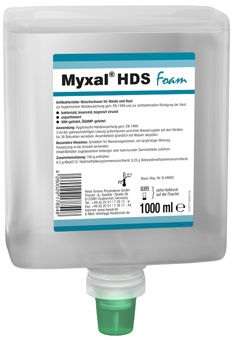 MYXAL® HDS FOAM Waschschaum 1.000 ml Neptuneflasche