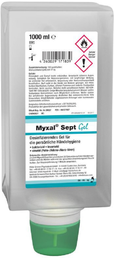 MYXAL® SEPT GEL Händedesinfektion  1.000 ml Varioflasche