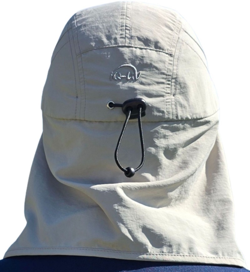 IQ-UV Schutz Kappe mit knöpfbarem Nackenschutz, UPF 50+, 308100