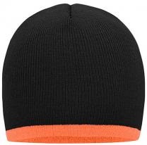 Myrtle Beach Beanie mit Kontraststreifen MB 7584 Myrtle Beach Beanie mit Kontraststreifen MB 7584