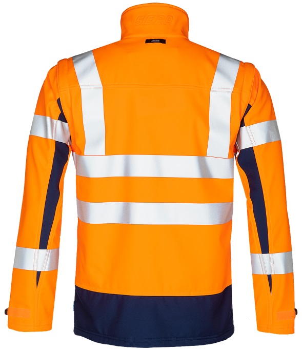 Warnschutz-Softshelljacke MALDEN mit abnehmbaren Ärmeln 724ZA2TU2