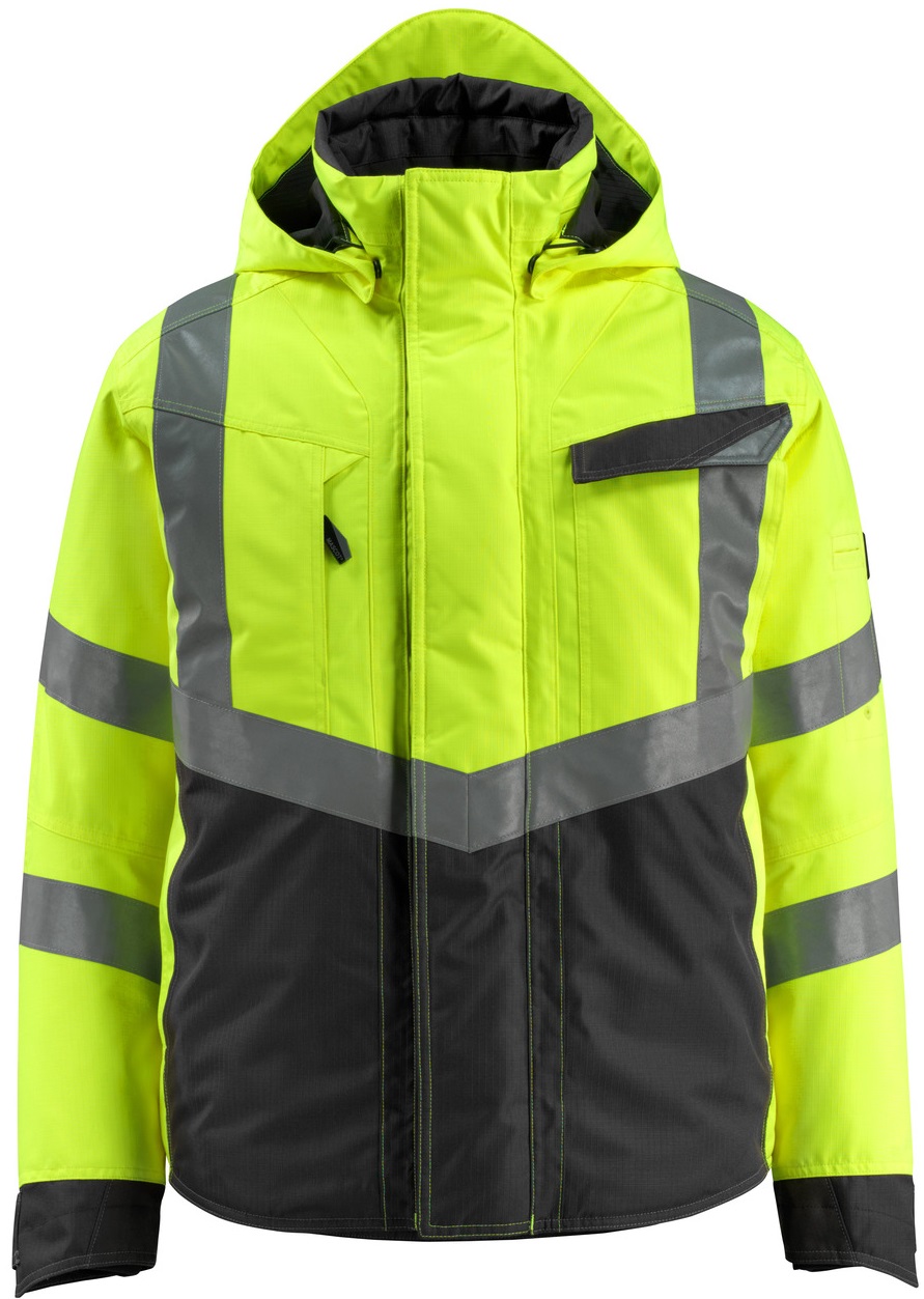 MASCOT® SAFE SUPREME zweifärbige Warnschutz Winterjacke HASTINGS 