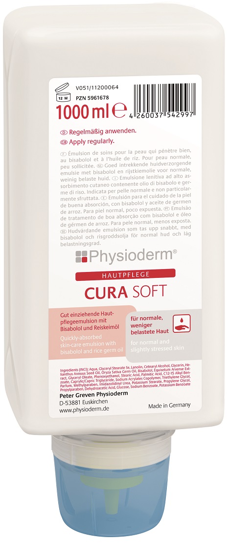 PHYSIODERM® CURA SOFT Hautpflegecreme, 1.000 ml Varioflasche