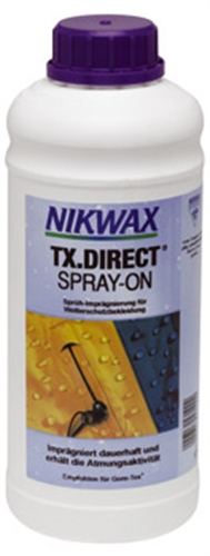 Nikwax TX.Direct® Spray-on 1 Liter Nachfüllung Imprägnierung für Wetterschutzbekleidung