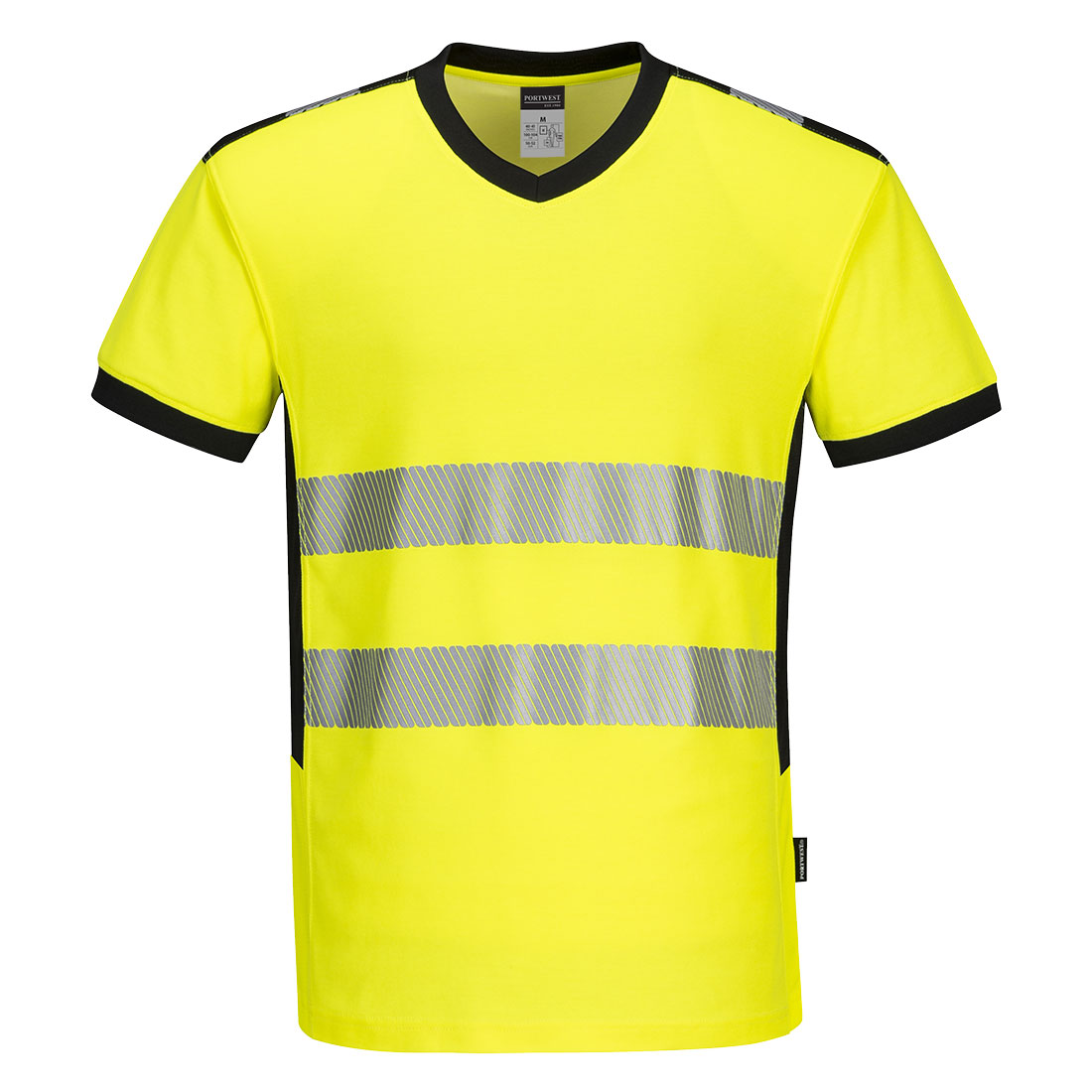PW3™ Warnschutz T-Shirt Cotton-Comfort, Mesh-Einsatz, kurzarm, Kl. 2, PW310