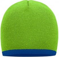 Myrtle Beach Beanie mit Kontraststreifen MB 7584 Myrtle Beach Beanie mit Kontraststreifen MB 7584