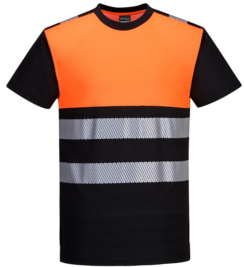 PW3™ Warnschutz T-Shirt Cotton-Comfort, kurzarm, Klasse 1, PW311