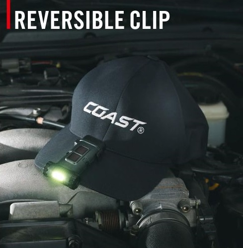 COAST® Clip-On-Lampe + rotes Licht - 120 Lumen HX4