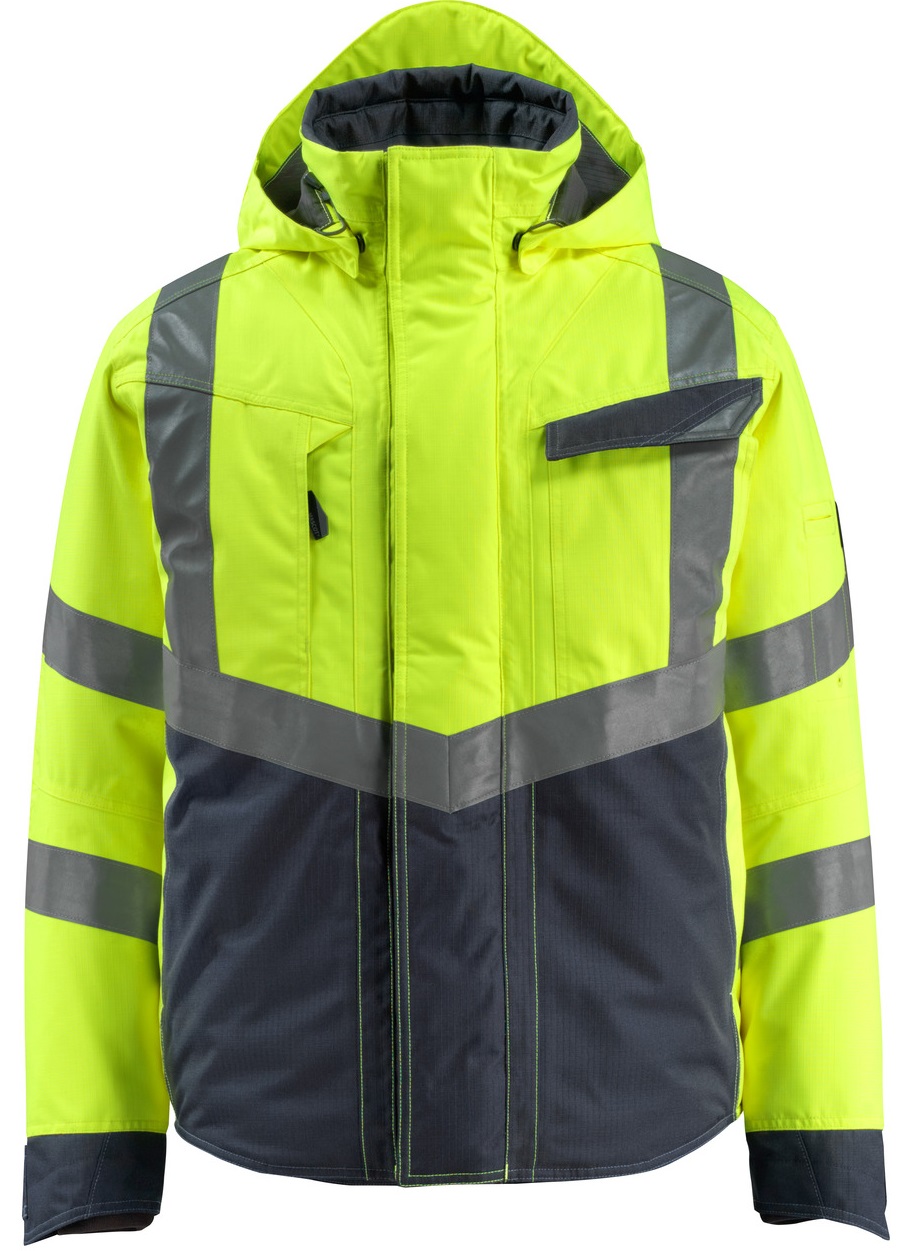 MASCOT® SAFE SUPREME zweifärbige Warnschutz Winterjacke HASTINGS 