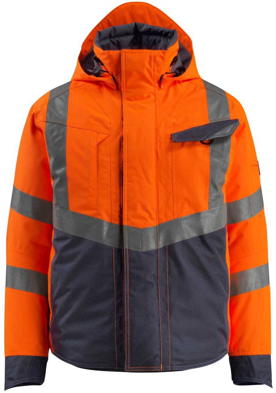 MASCOT® SAFE SUPREME zweifärbige Warnschutz Winterjacke HASTINGS 