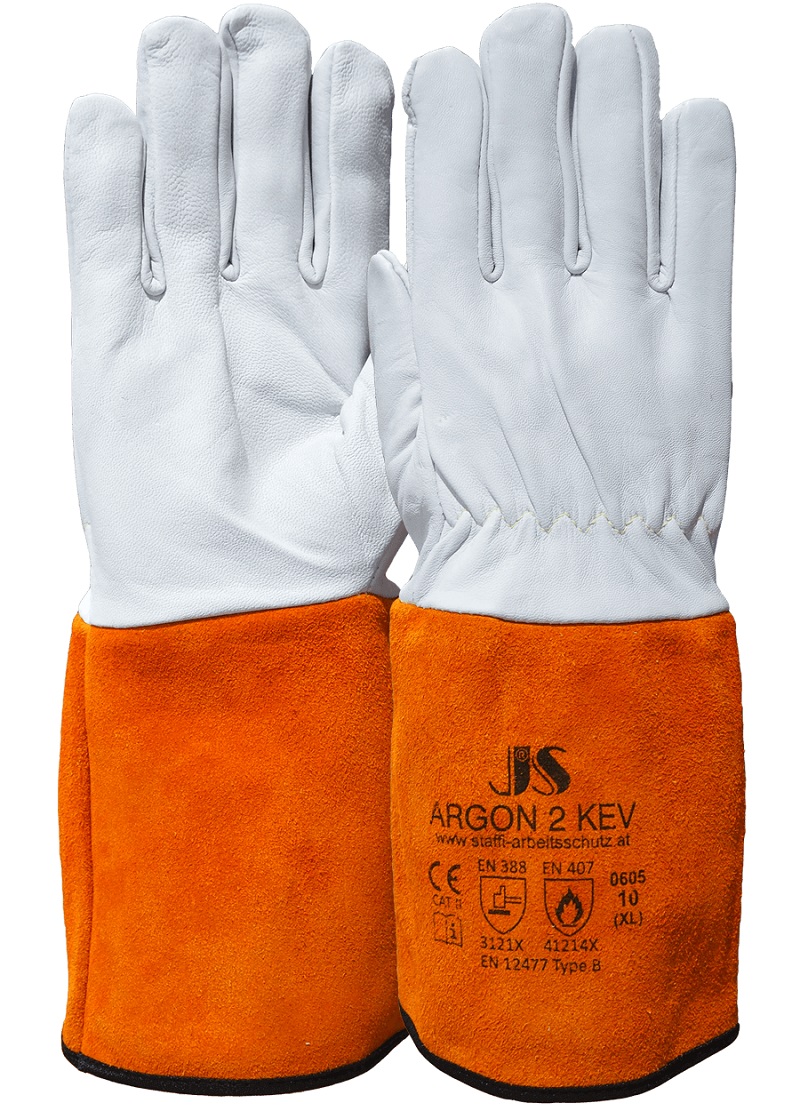 JS® ARGON 2 KEV 0605 Schweißerhandschuh aus Ziegenleder 