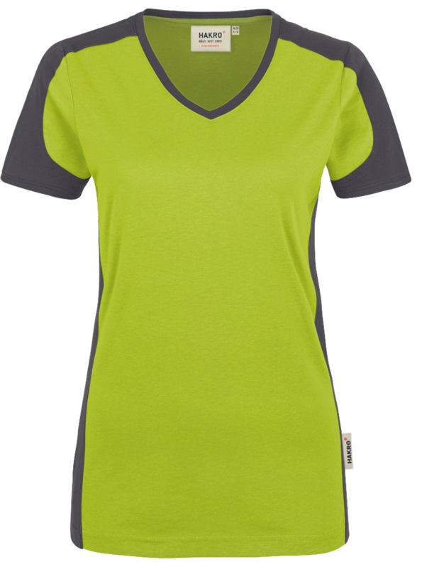 HAKRO Mikralinar® Contrast V-Shirt Damen 190