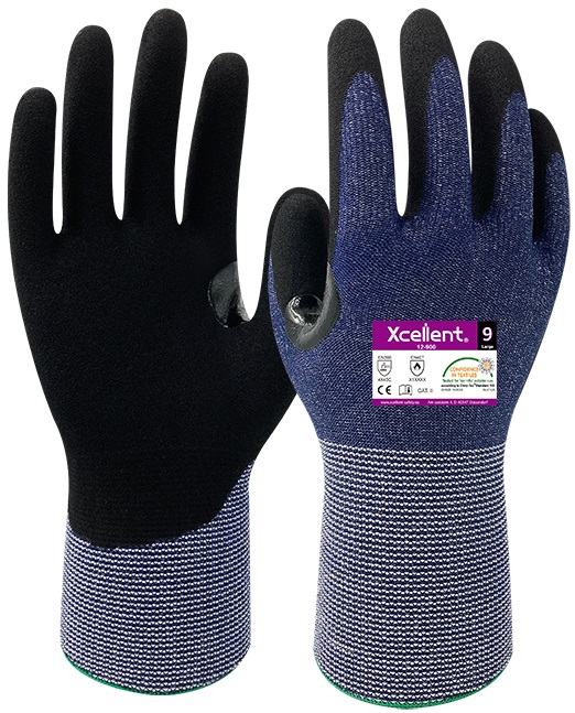 XCellent Premium Schnittschutzhandschuh Level C, mit sandiger Nitrilbeschichtung, 12-900