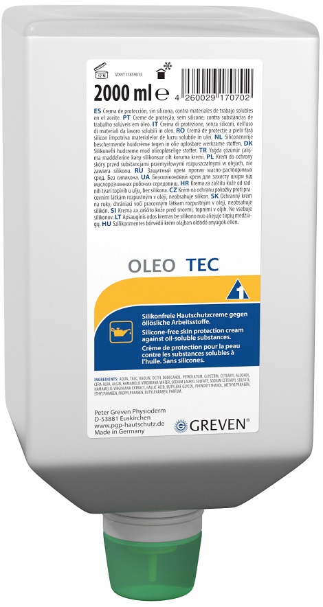 GREVEN® OLEO TEC Handschutzcreme 2.000 ml Varioflasche
