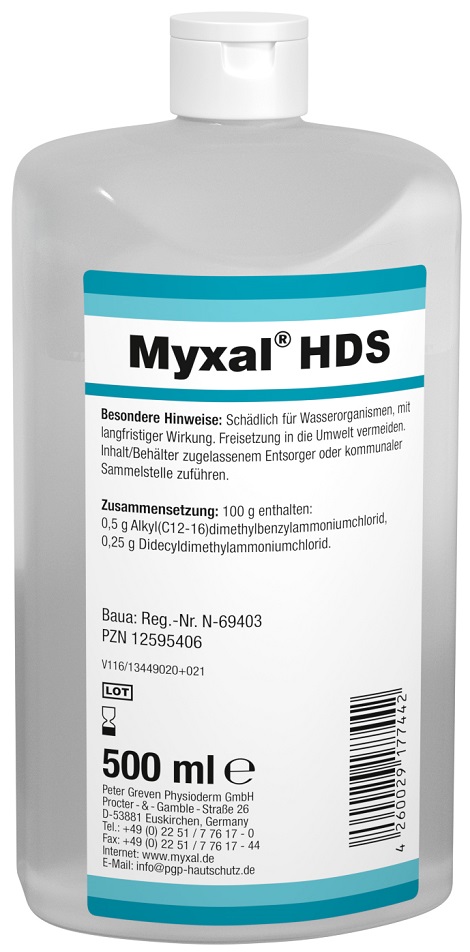 MYXAL® HDS Waschlotion, 500 ml Hartflasche