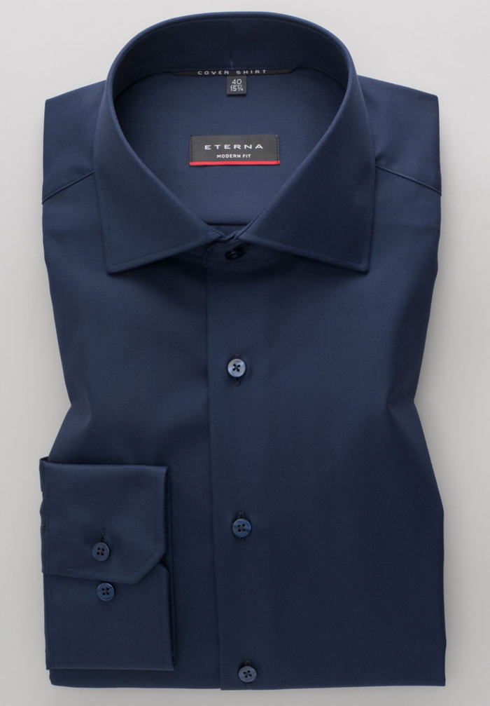 ETERNA Cover Shirt, COMFORT FIT Hemd, Kent-Kragen, 1/1 Arm E19K 8817
