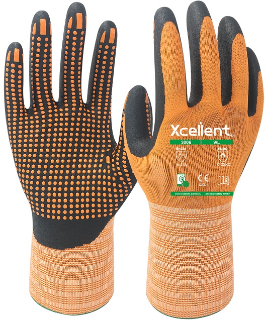 XCellent Premium Montagehandschuh beschichtet mit Noppen 3006