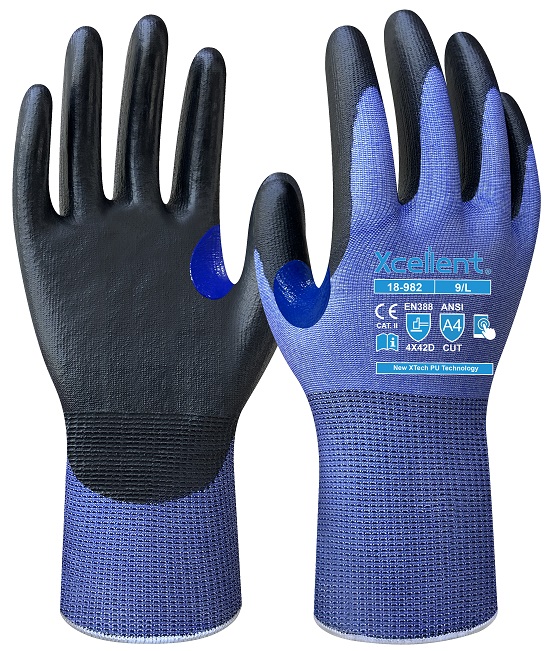 XCellent Second Skin Schnittschutzhandschuh Level D, XTech PU, 18-982