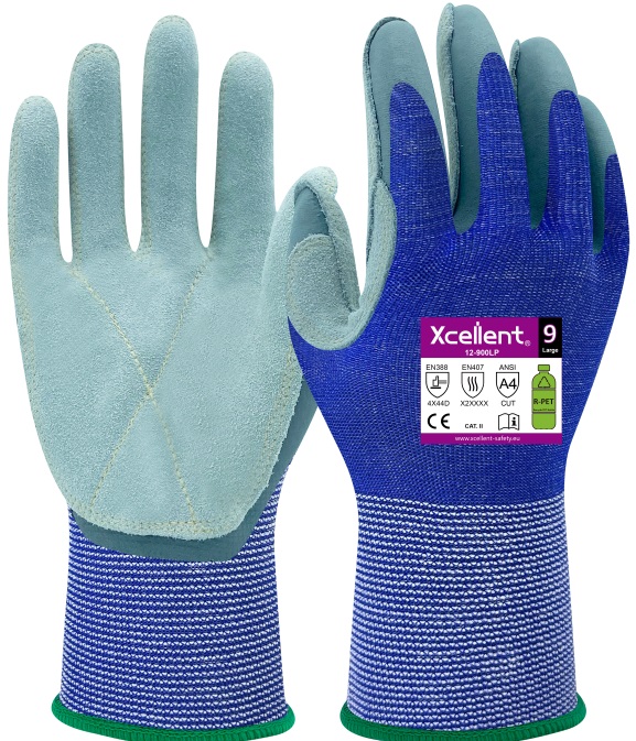 XCellent Schnittschutzhandschuh Level D, Innenhand aus Leder, 12-900PL