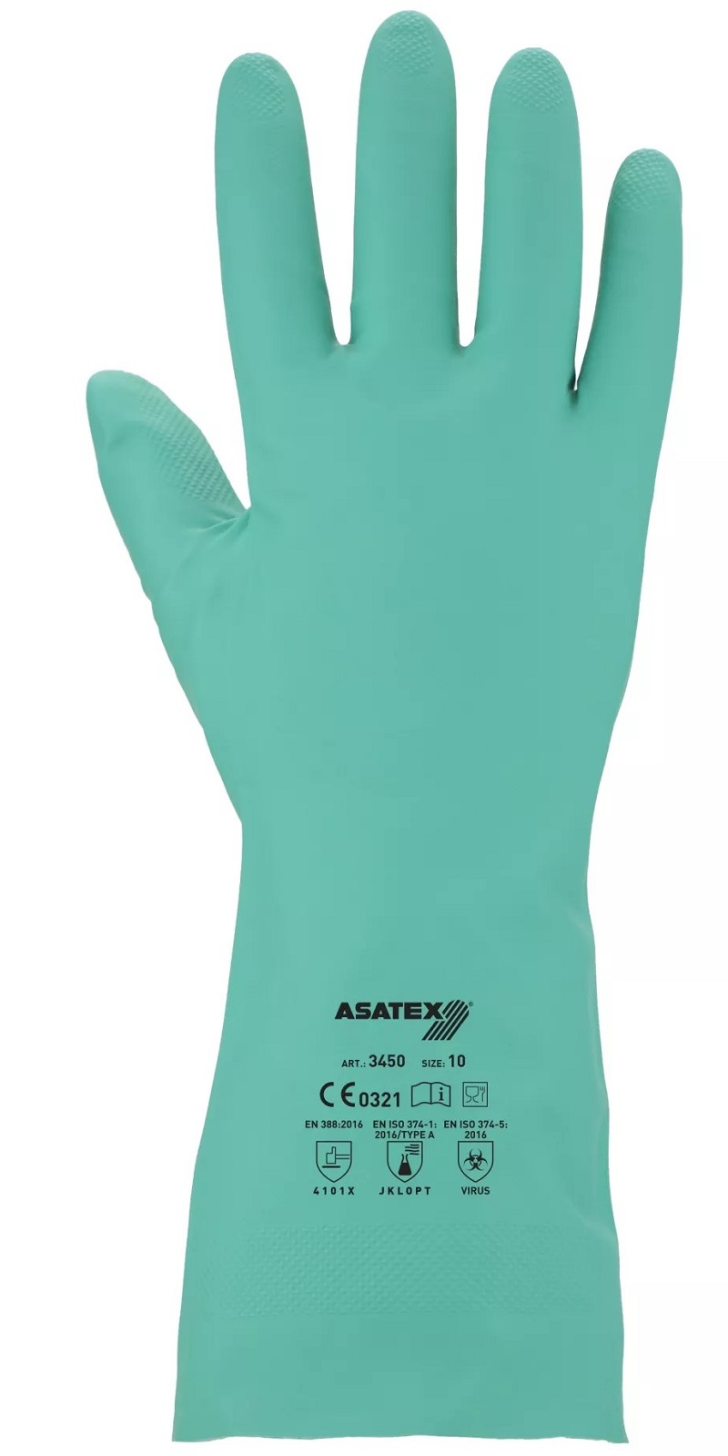 Chemikalienschutz-Handschuh Nitril lebensmittelgeeignet 3450