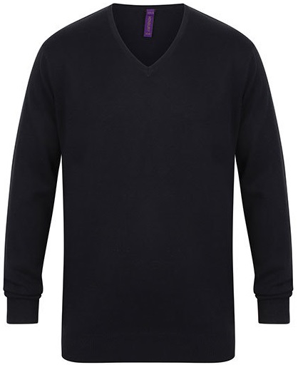 HENBURY Herren V-Pullover  W720