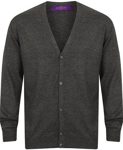 HENBURY Men´s V Button Cardigan H722