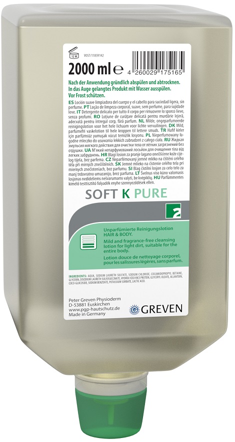 GREVEN® SOFT K PURE Hautreinigung 2.000 ml Varioflasche