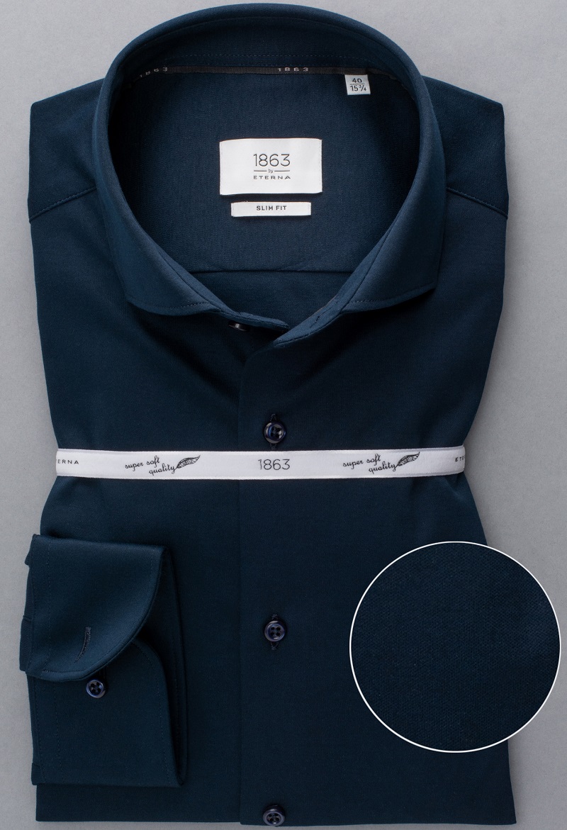 ETERNA Jersey Hemd, SLIM FIT, Hai-Kragen, 1/1 Arm, YS82 2159