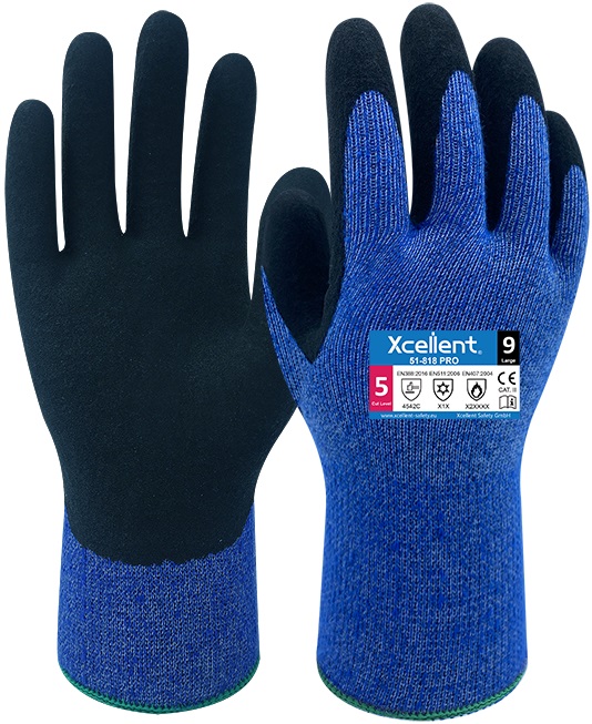 XCellent® ICECAT EXPERT Thermischer-Schnittschutzhandschuh Level C, gesandete Nitril-Beschichtung, 51-818 PRO