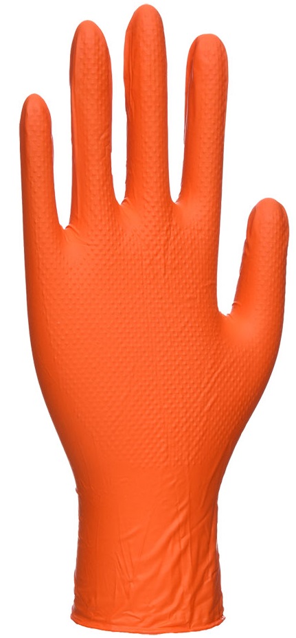 Nitril HD Einweghandschuh A930 Orange 100er Entnahmebox 